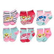 Wholesale - 10pk BABY SHARK SUN S OUT QRT SOCKS SIZE 2T-4T, UPC: 193159211738